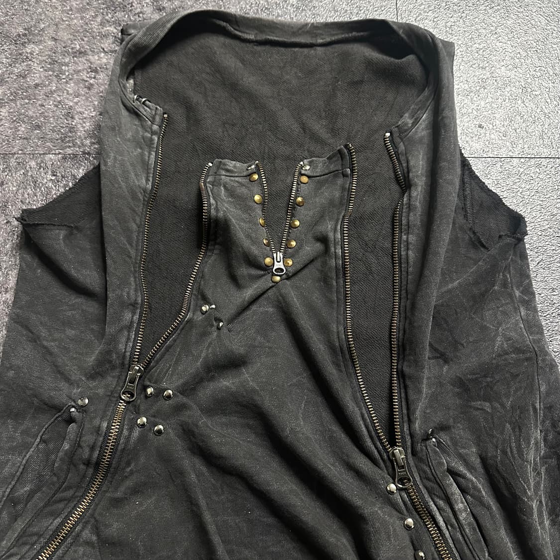 (MPH) 3-zip asymmetric drape sleeveless 상품이미지5