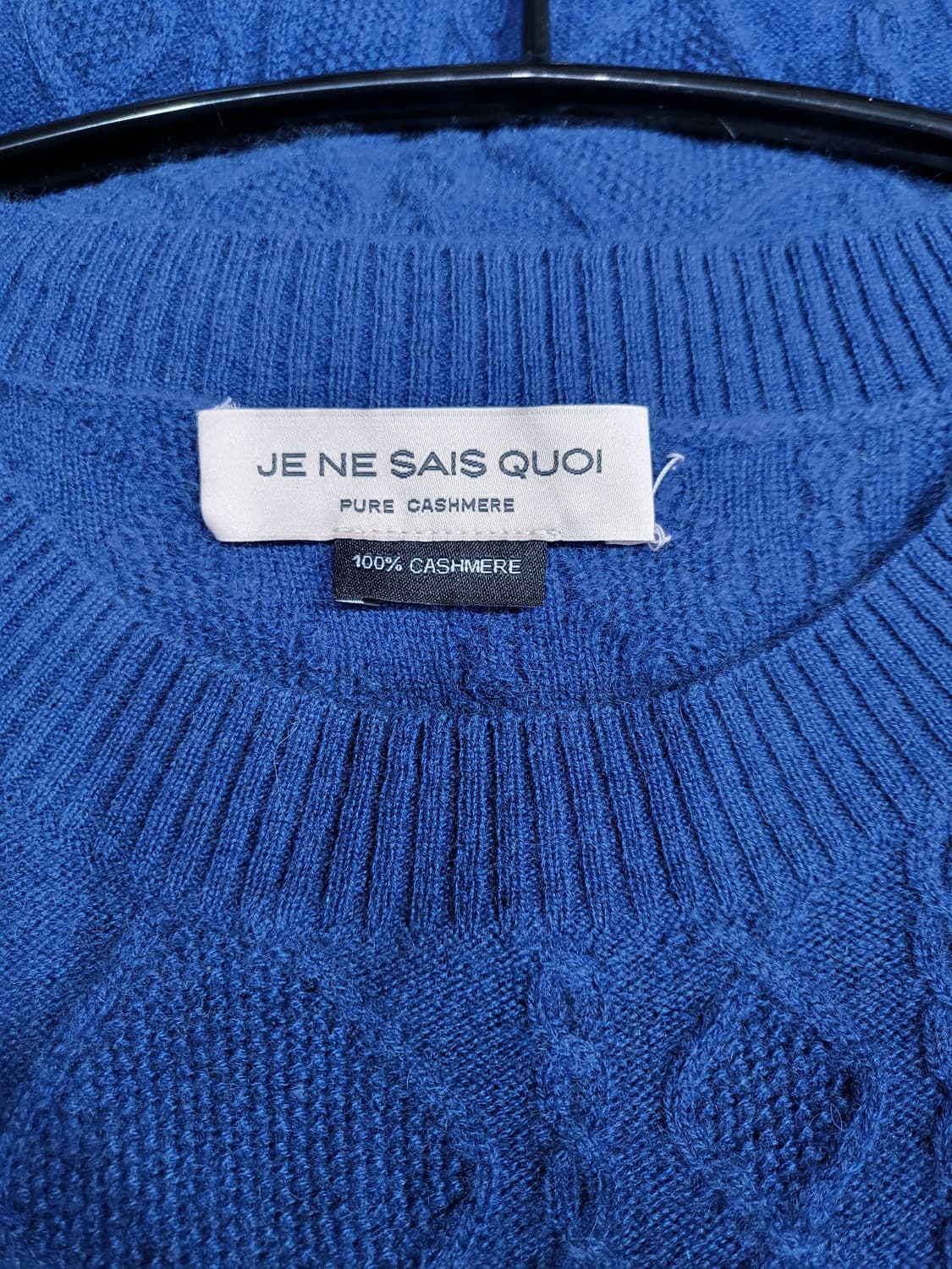 주느세콰 캐시미어100% 케이블니트 상품이미지5