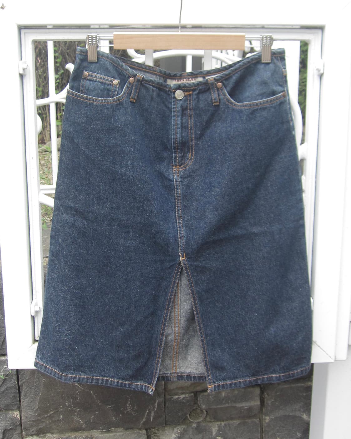 vintage denim midi skirt 상품이미지1