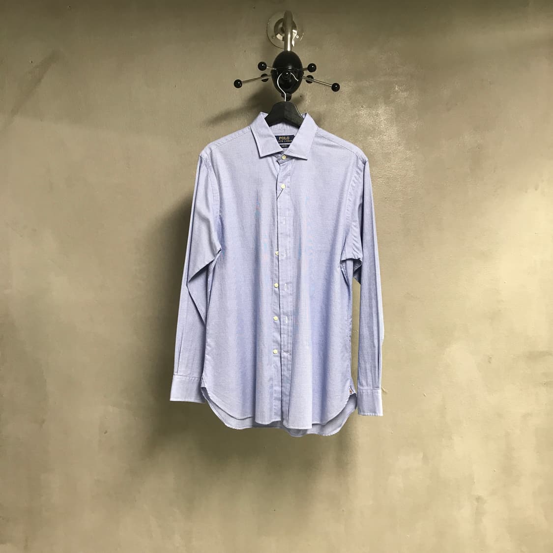 폴로 랄프로렌 잔체크 셔츠 블루 16-34/35 상품이미지1