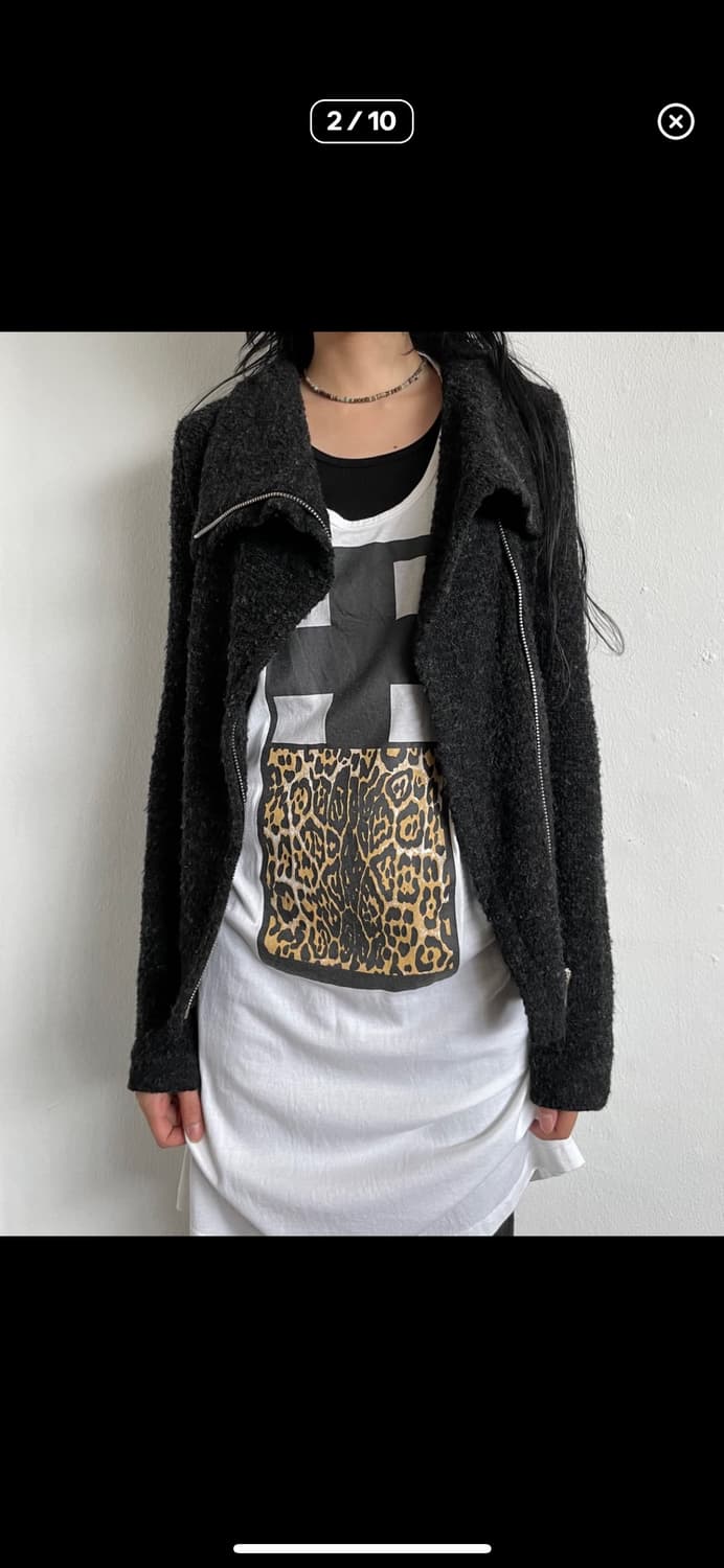 IRO 하이넥 드레이프 울 니트집업 상품이미지10