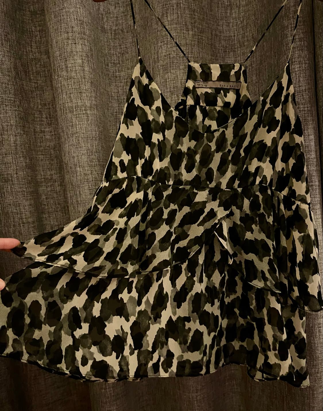 Zara 자라 베이직 레오파드 캉캉 뷔스티에 나시 (M) 상품이미지4