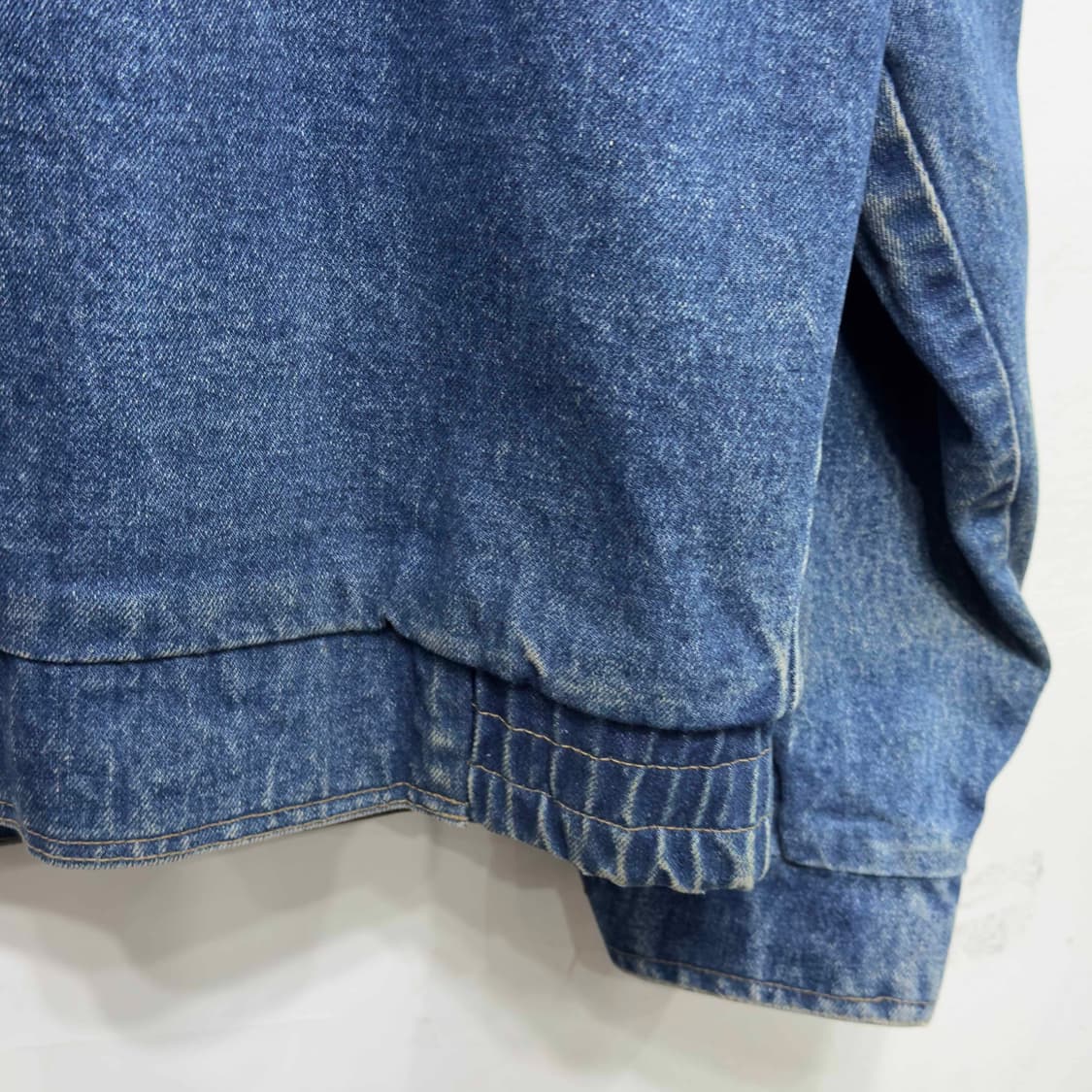 80s 에디바우어 플란넬 안감 데님 자켓 상품이미지9