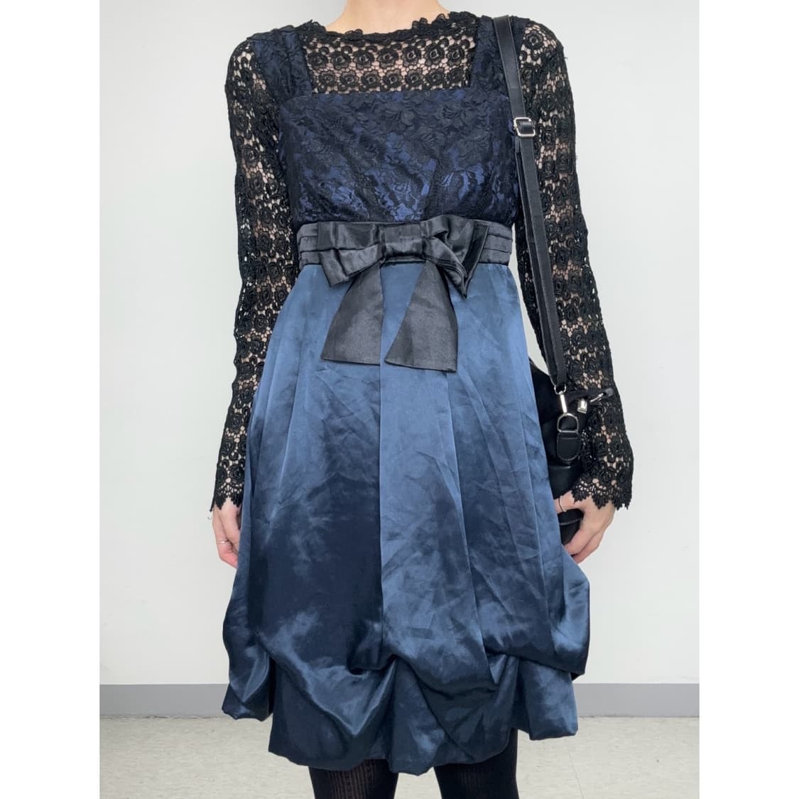 빈티지 블랙 크로셰 롱슬리브 이너 상품이미지2