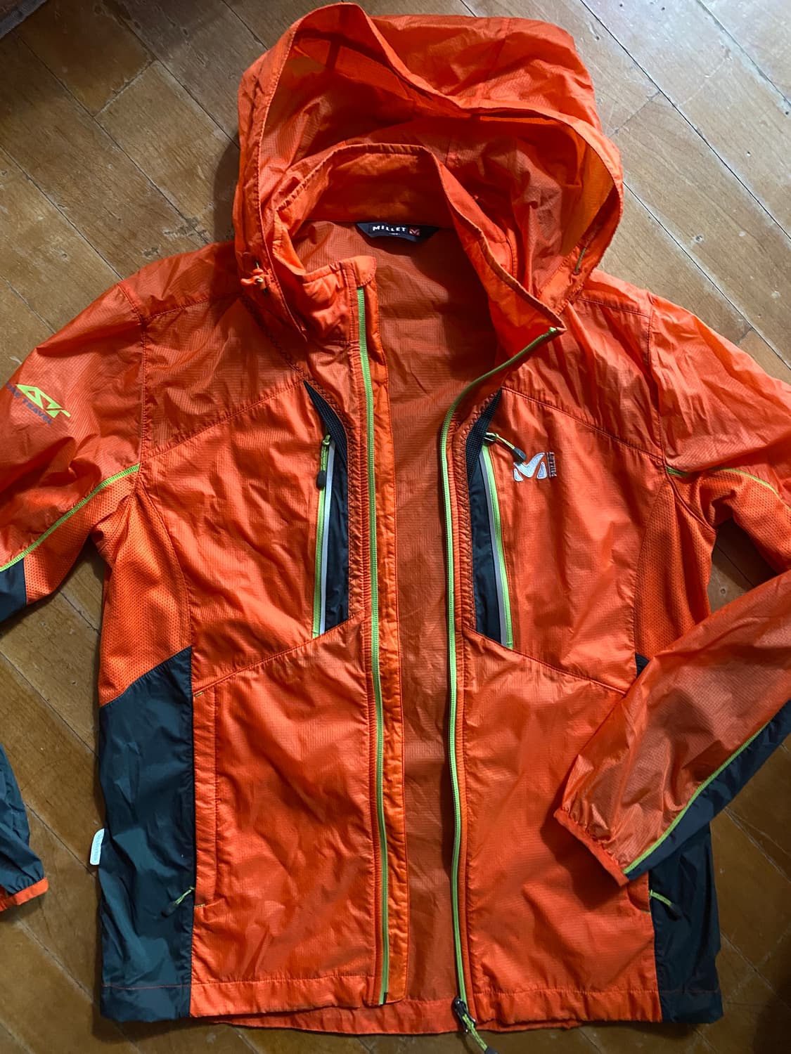 밀레 등산 바람막이 자켓 오렌지 100 상품이미지1