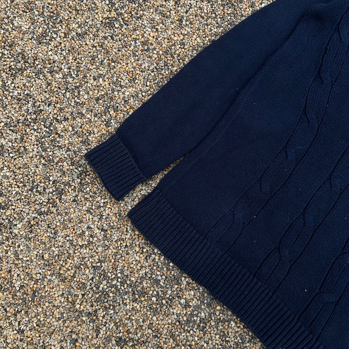라코스테 브이넥 네이비 니트 상품이미지3