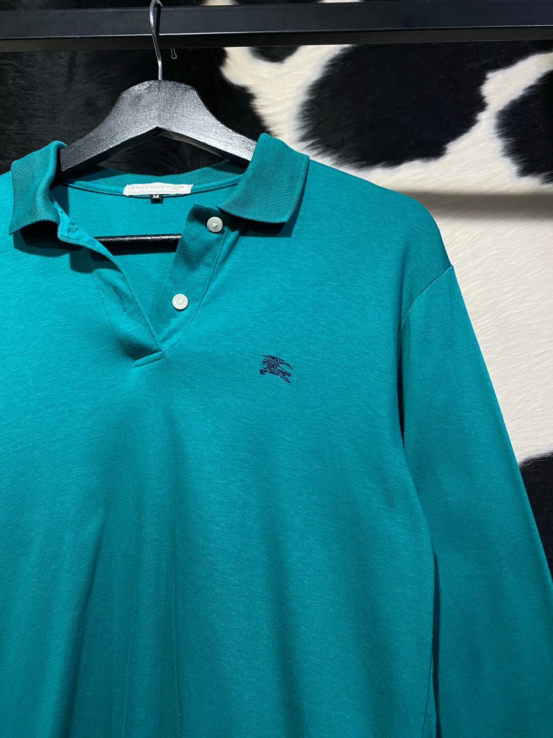 Burberry 로고 자수 민트 롱슬리브 상품이미지3