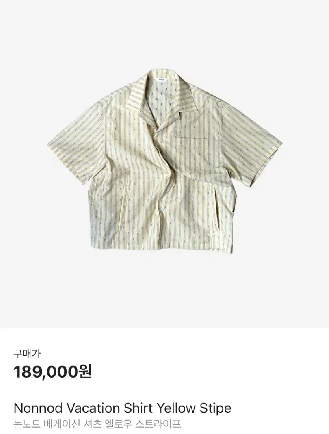 2 논노드 베케이션 반팔 셔츠 상품이미지1