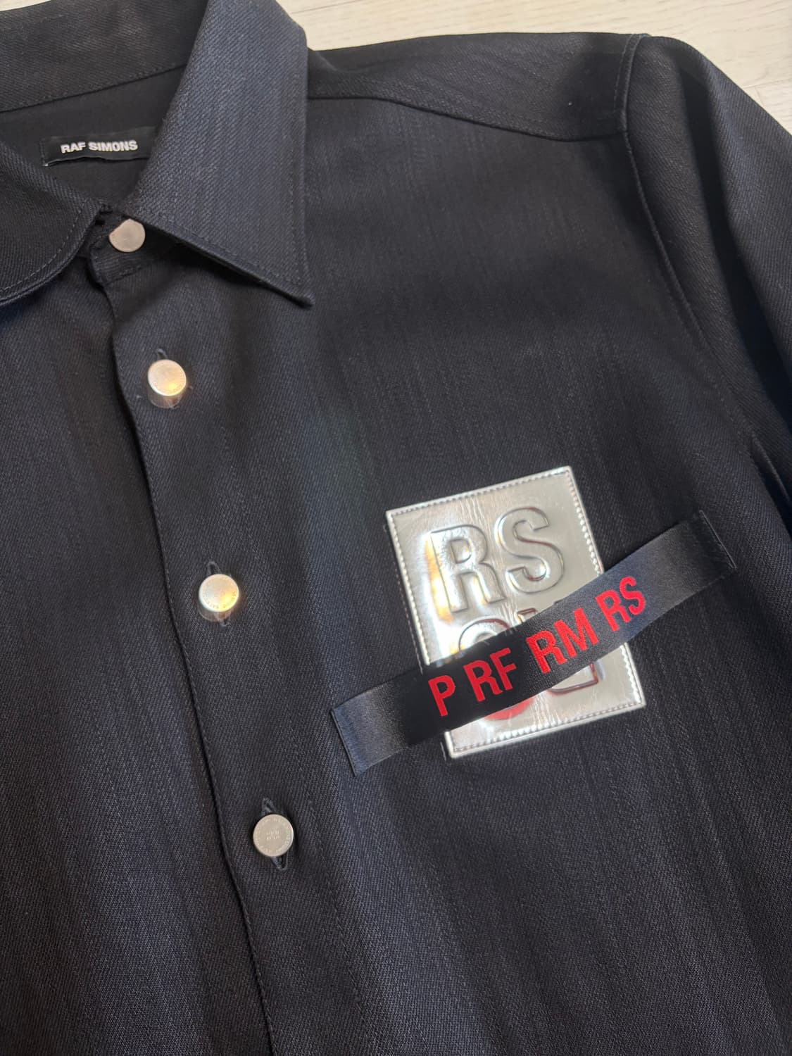 라프시몬스 데님 패치 셔츠 rafsimons 상품이미지2