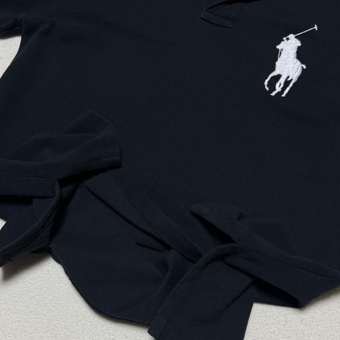 폴로 랄프로렌 빅포니 검흰 반팔 상품이미지4