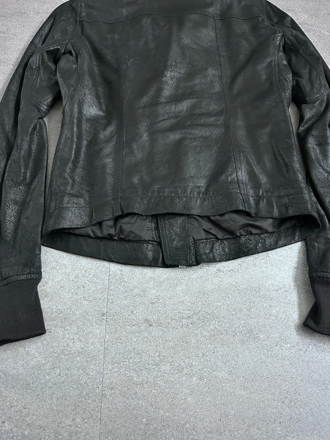 릭오웬스 다이애그널 불렛 레더 자켓 상품이미지8