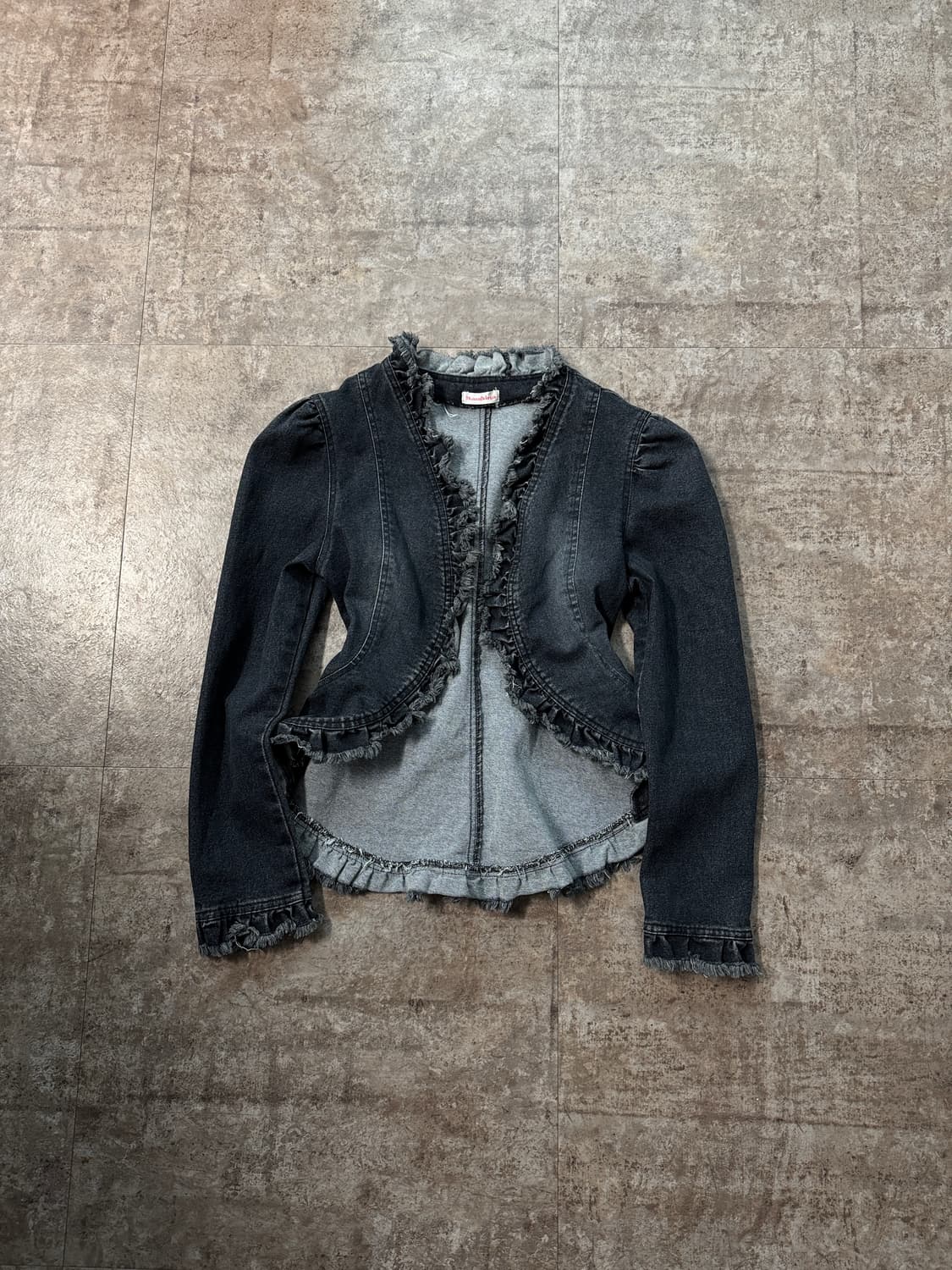 프릴 데님 자켓 상품이미지1