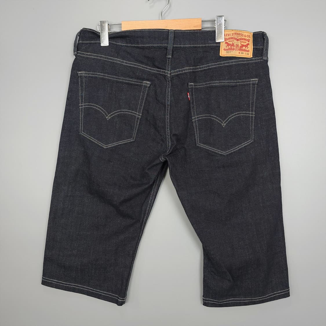 리바이스 Levis 527 데님 하프팬츠 생지 진청 36 상품이미지4