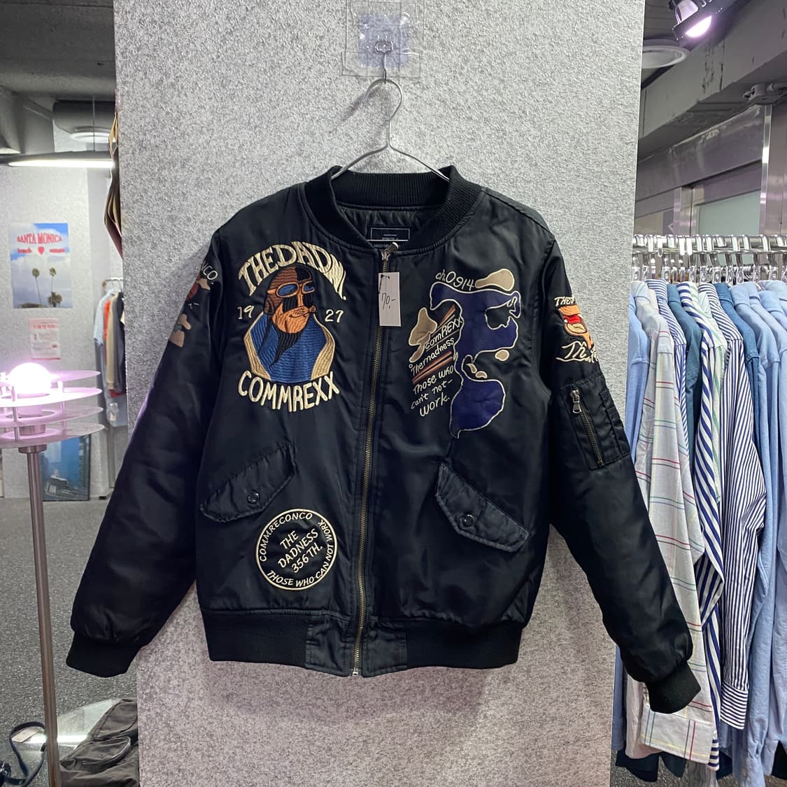 Force J 빈티지 패치 MA-1 항공점퍼 B4280 상품이미지2