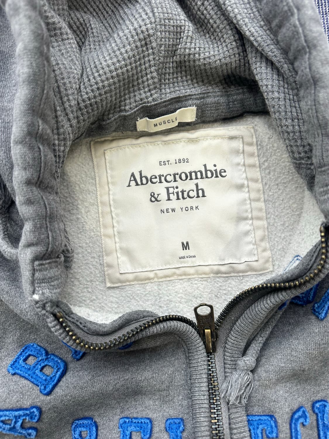 아베크롬비 그레이 후드집업 m 상품이미지3