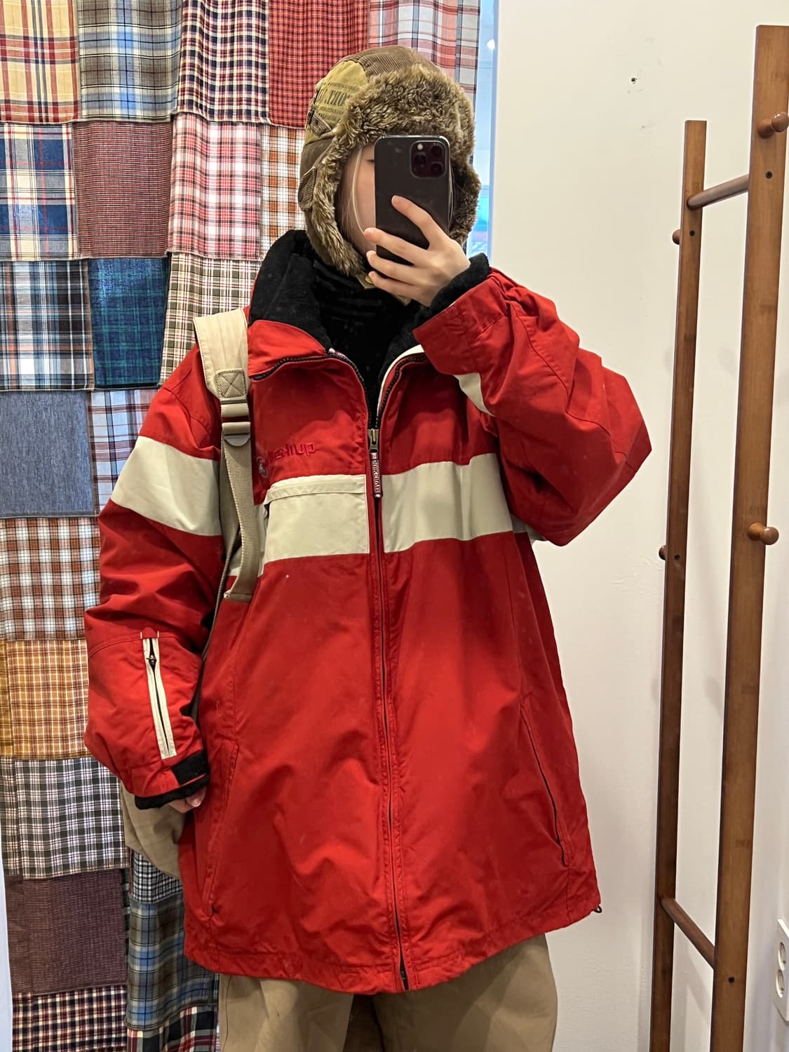 퀵실버 레드 패딩  상품이미지5