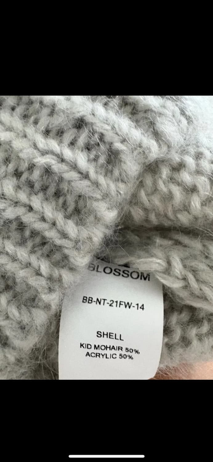 블러썸에이치컴퍼니 블러쉬 모헤어 니트 그레이 s 상품이미지3