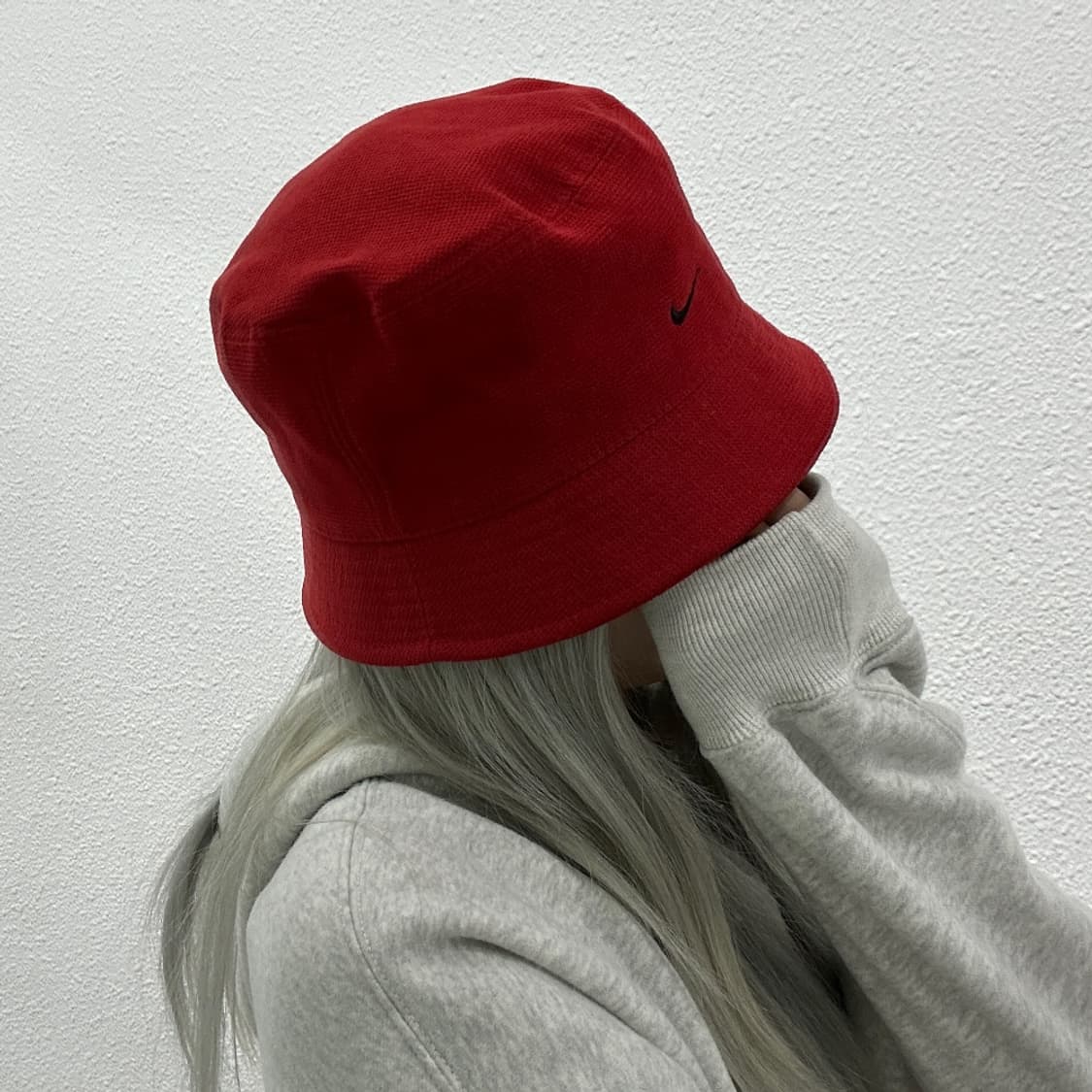 나이키 코듀로이 레드 버킷햇 상품이미지2