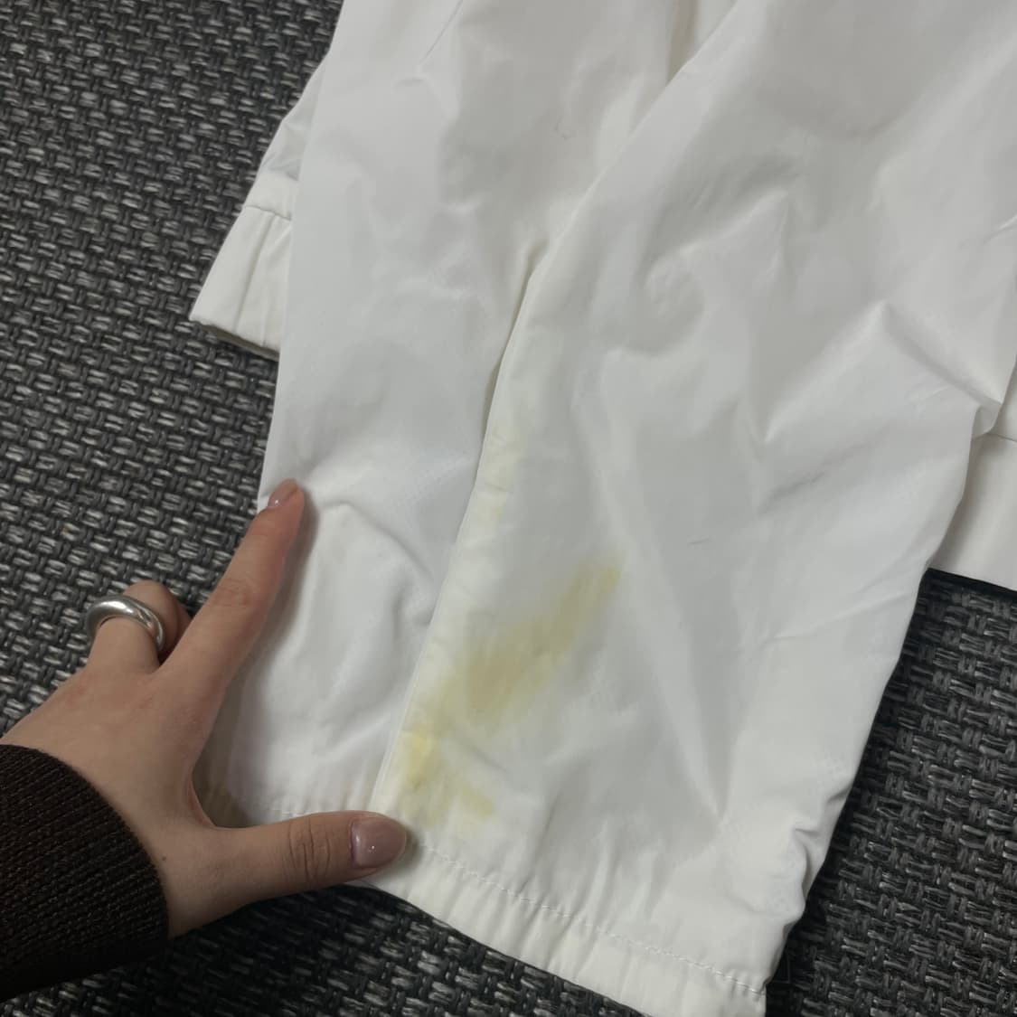 캘빈클라인 화이트 나일론 버튼 자켓 S 상품이미지7