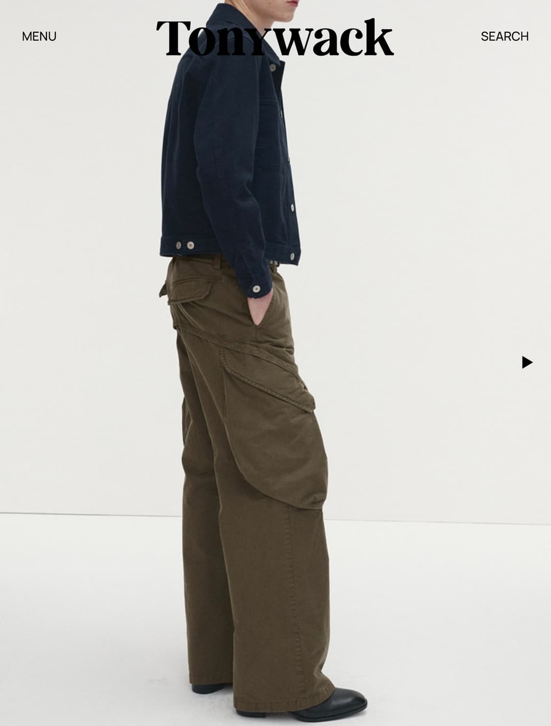 새상품 토니웩 와이드 카고팬츠 올리브 M(30) 상품이미지1