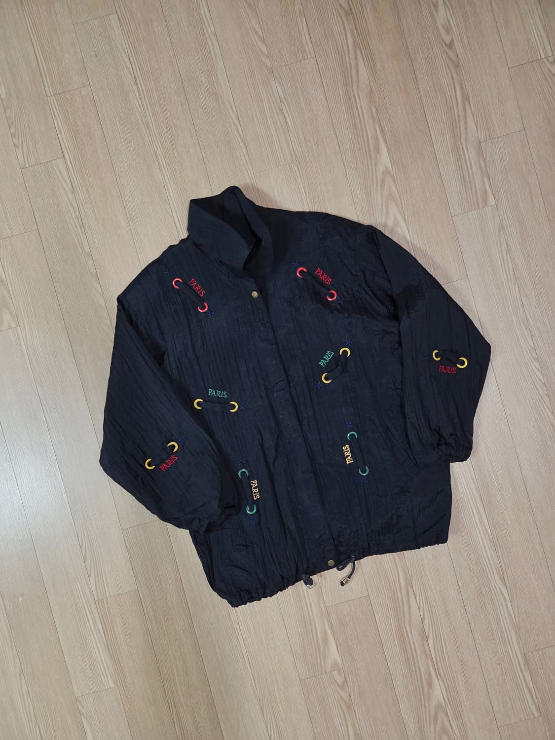 PARIS 레터링 자수 바람막이 재킷 상품이미지5