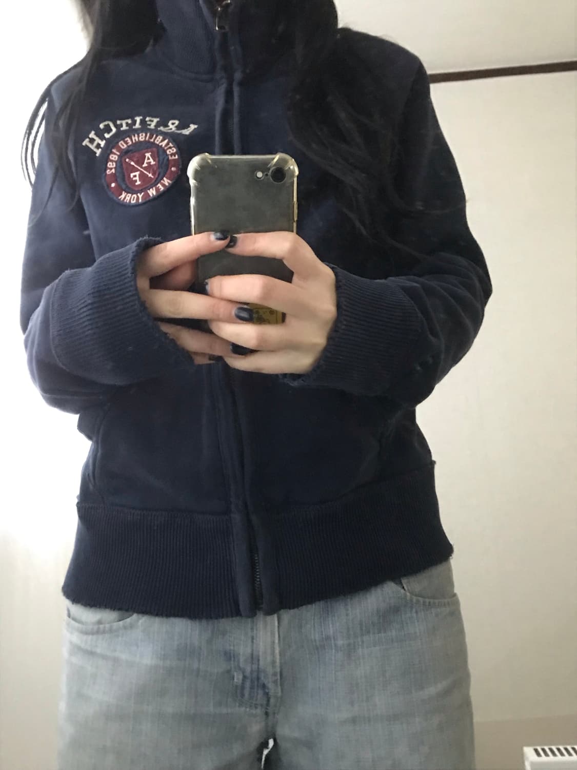 아베크롬비 네이비 면집업 상품이미지2