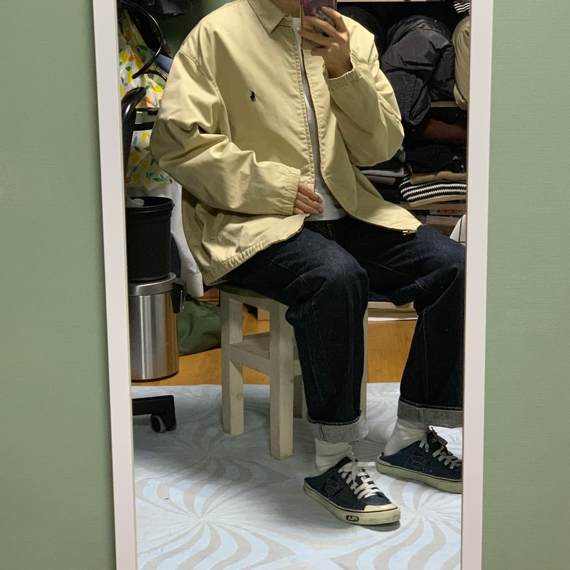 폴로 랄프로렌 베이지 블루종 자켓 상품이미지4