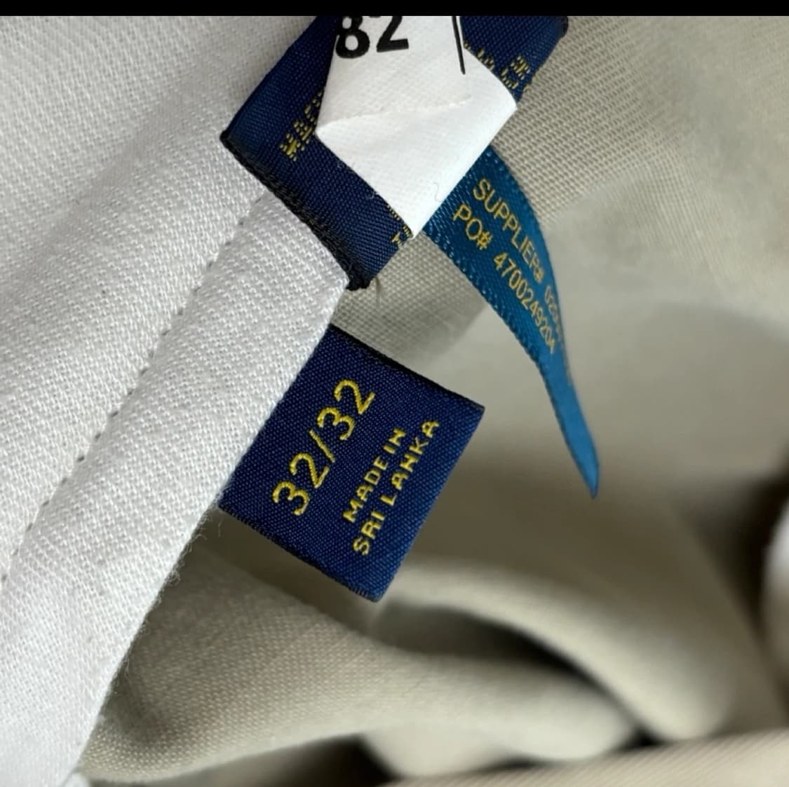 폴로랄프로렌 남자 면바지 투턱 치노 팬트 클래식핏 32 베이지 상품이미지4