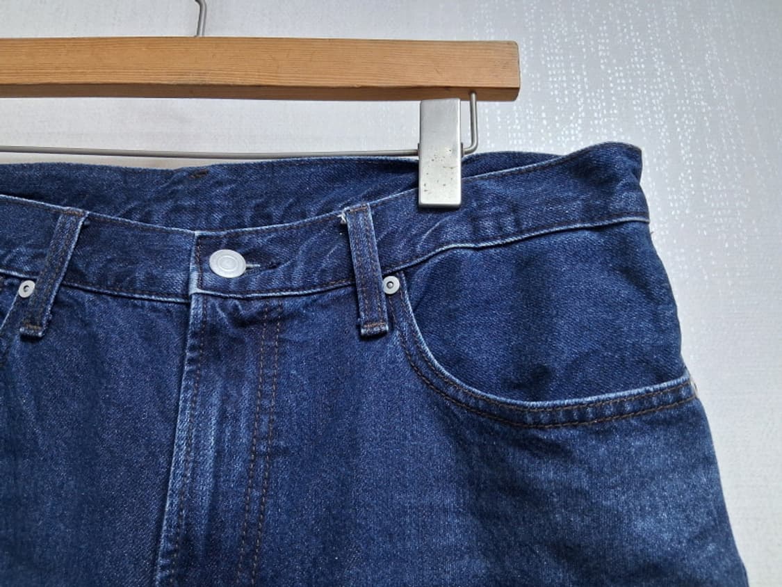 일본빈티지 GU 와이드 래그 청바지 남성31인치 여성 큰신장31 
 상품이미지3