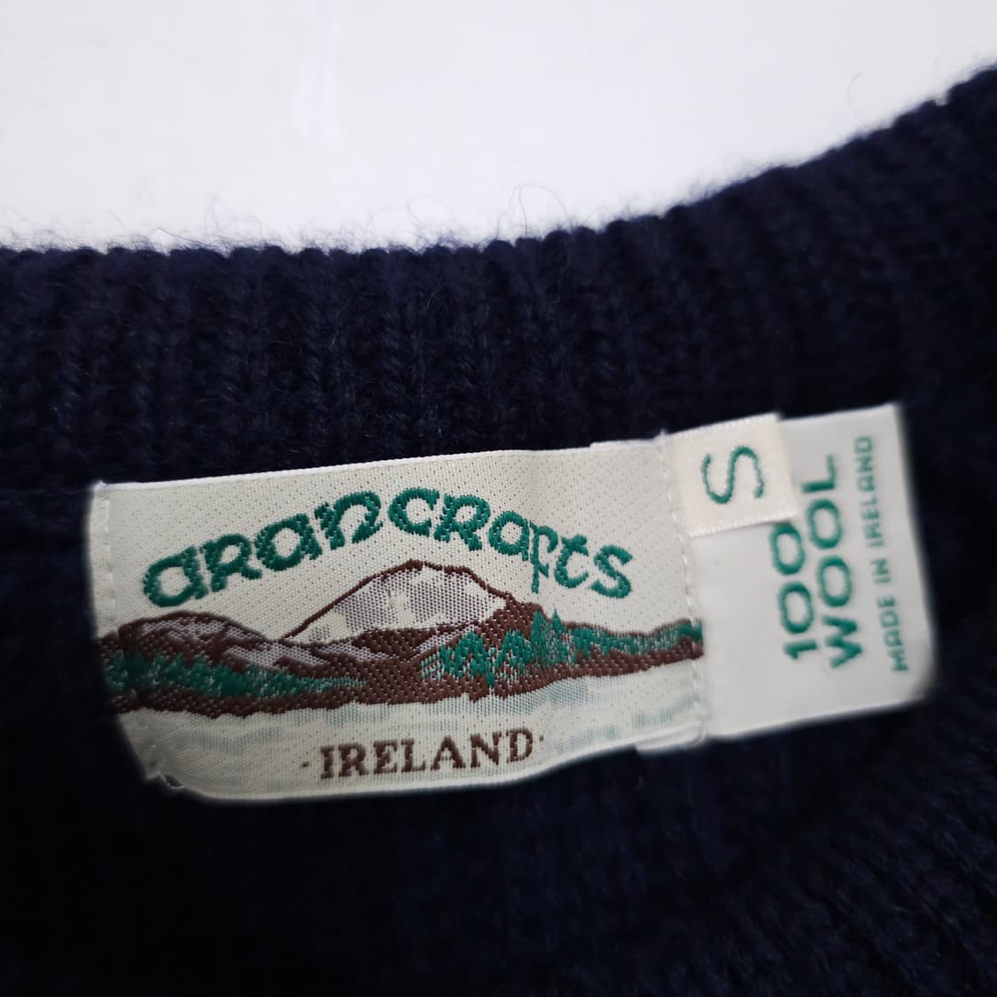 아란크래프트 피셔맨 니트 네이비 상품이미지3