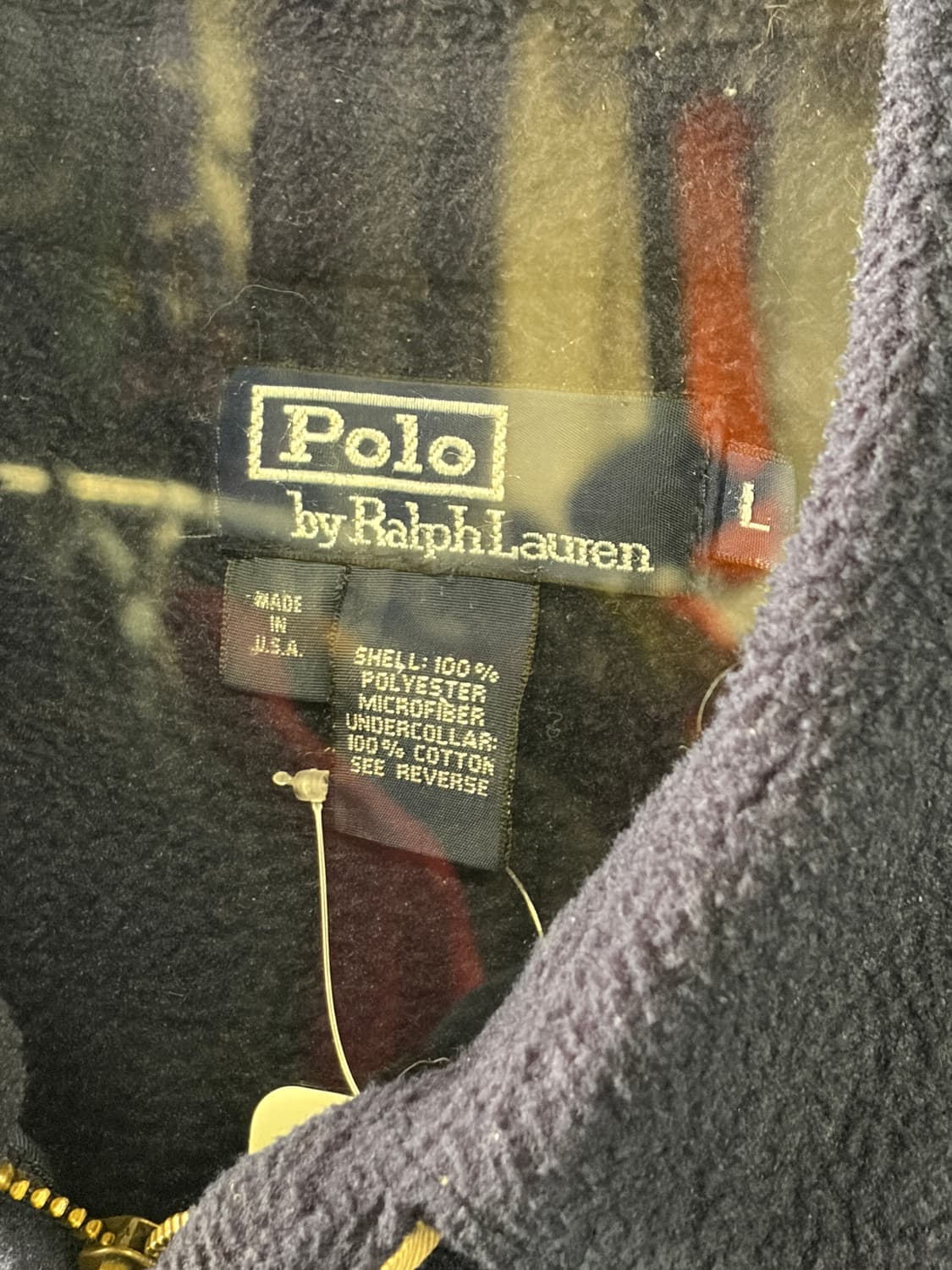 90s 폴로 랄프로렌 후리스 자켓 네이비 상품이미지5