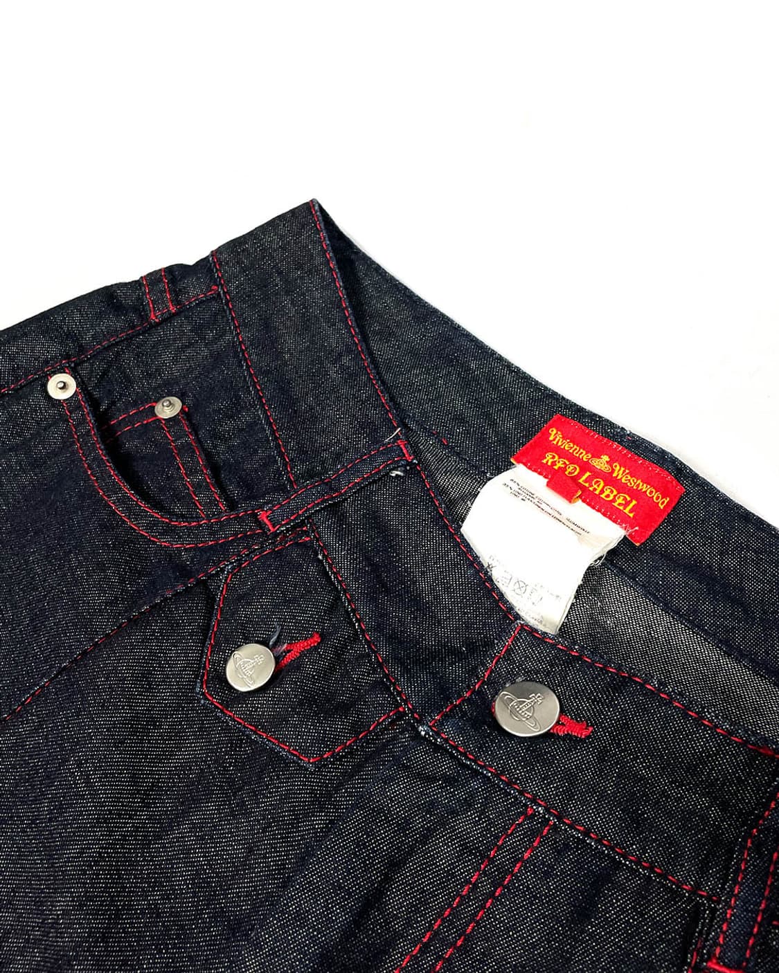 Vivienne Westwood 레드 스티치 카프리 팬츠 상품이미지5