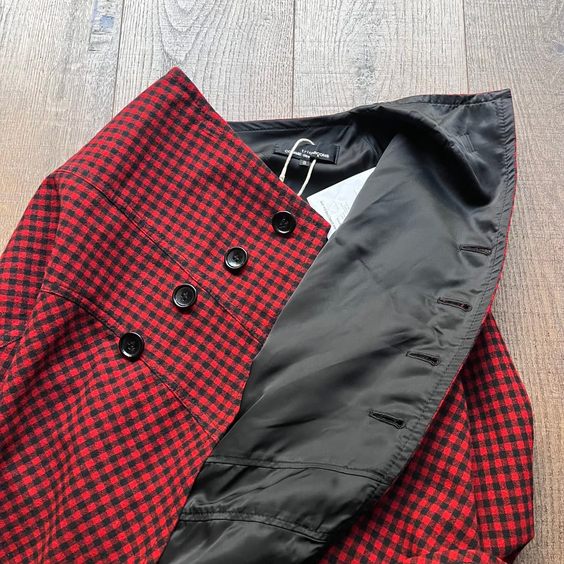 Gingham Check Asymmetry Docking Skirt 상품이미지10