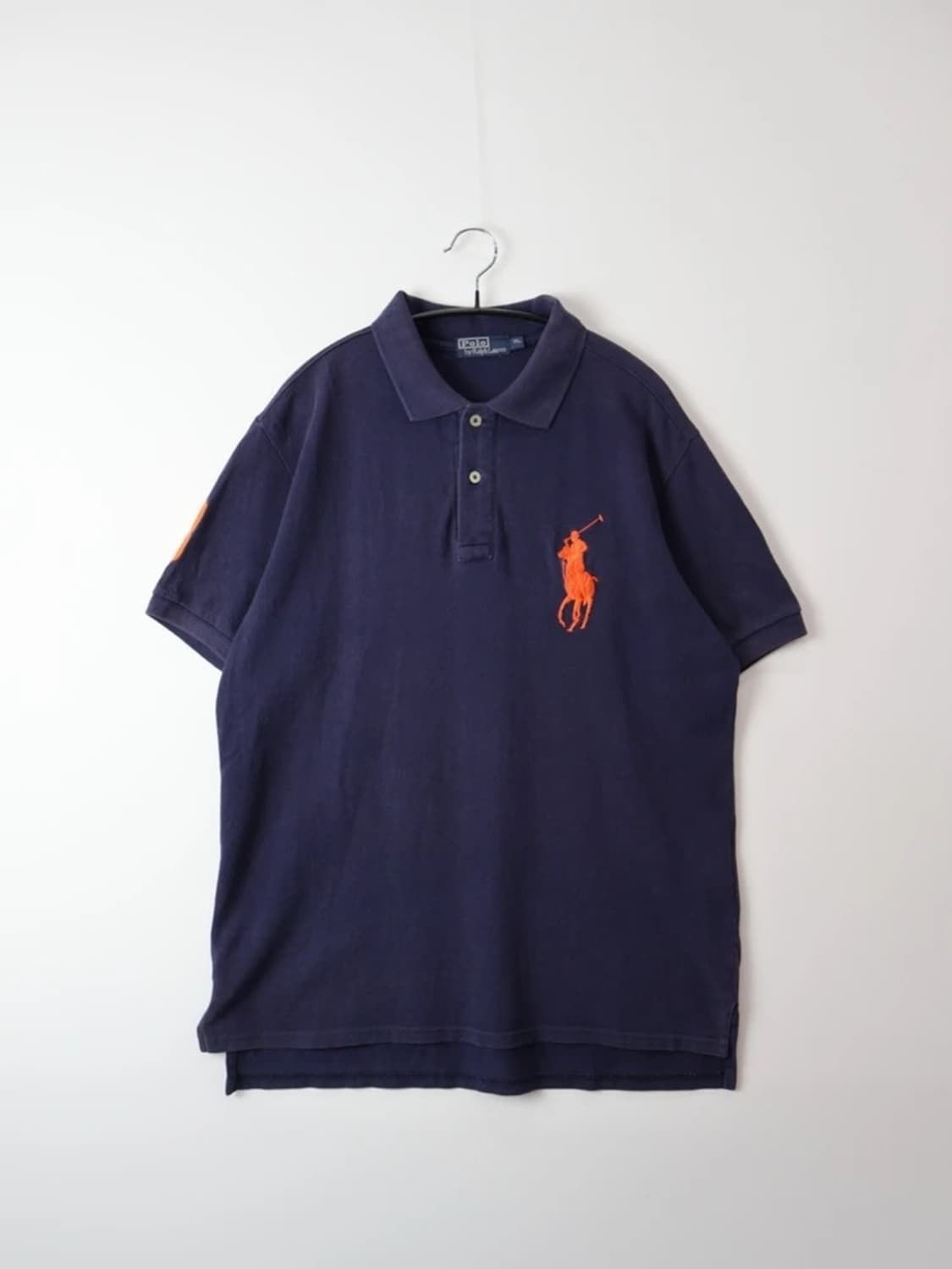 Polo Big Pony Navy Orange Polo Shirt 상품이미지4