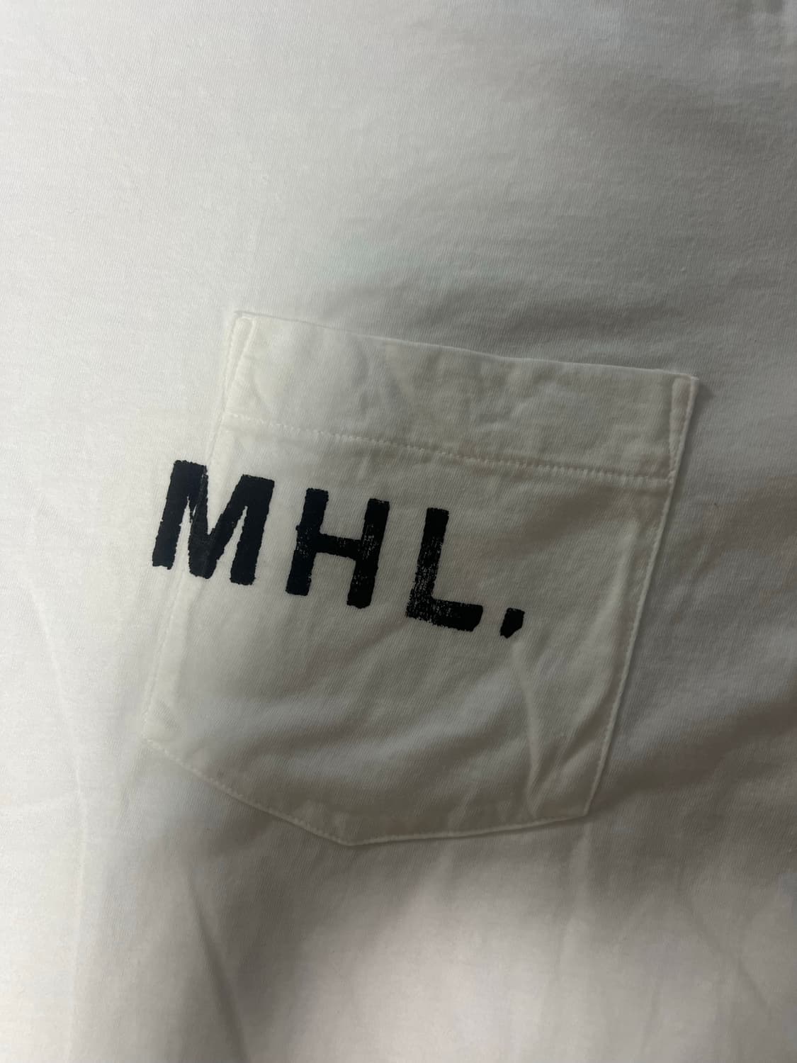 MHL (마가렛호웰) 로고 반팔 티셔츠 XL 사이즈 상품이미지4