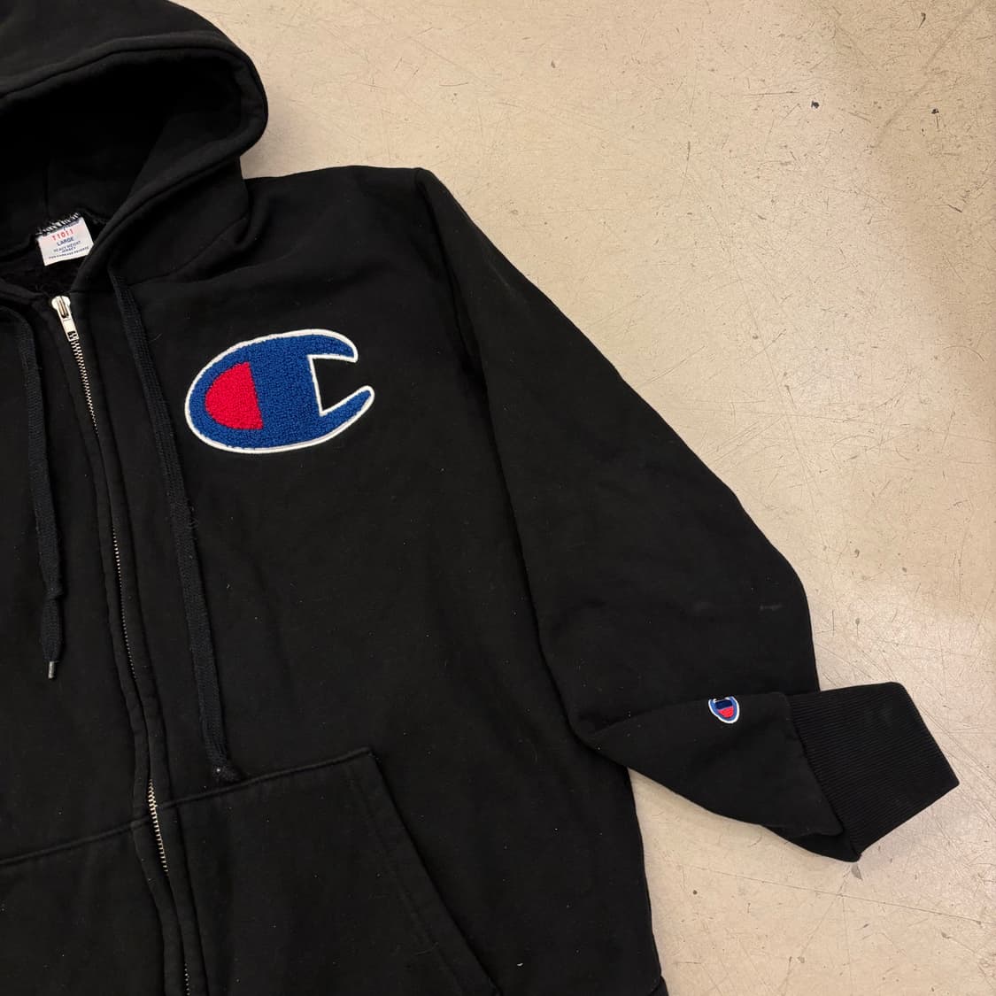 챔피온 빅로고 헤비웨이트 후드 집업 상품이미지2