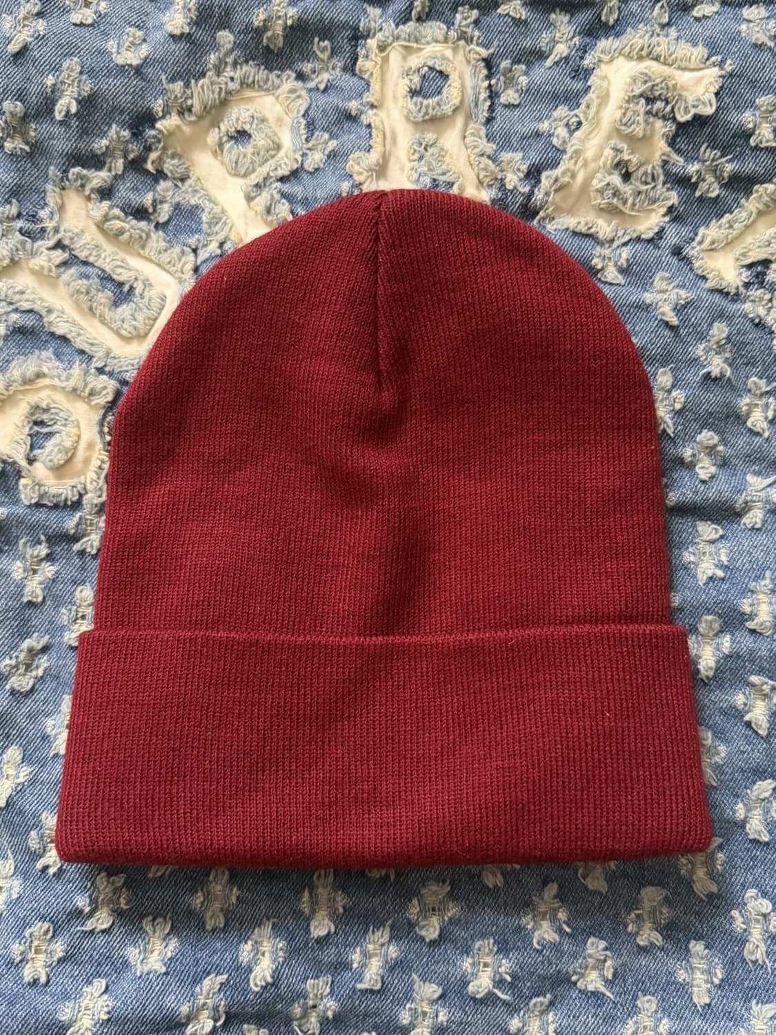 19FW 슈프림 캣인더햇 비니 버건디 상품이미지2