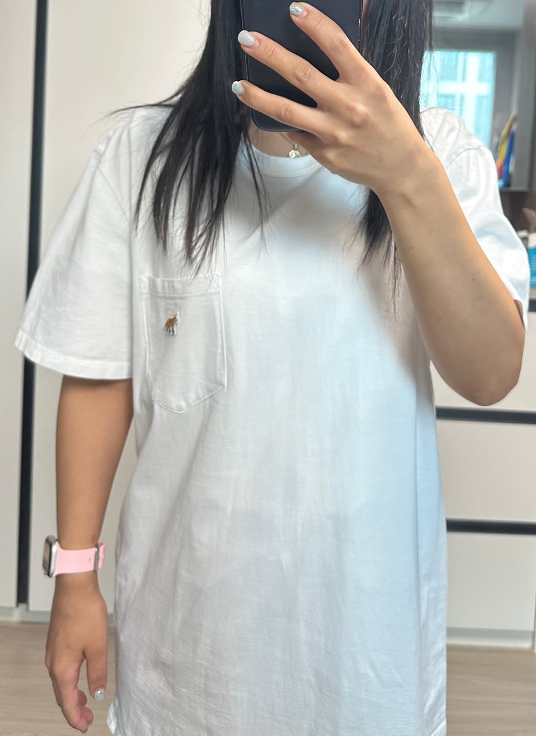 메종키츠네 포켓 반팔티 M 상품이미지1