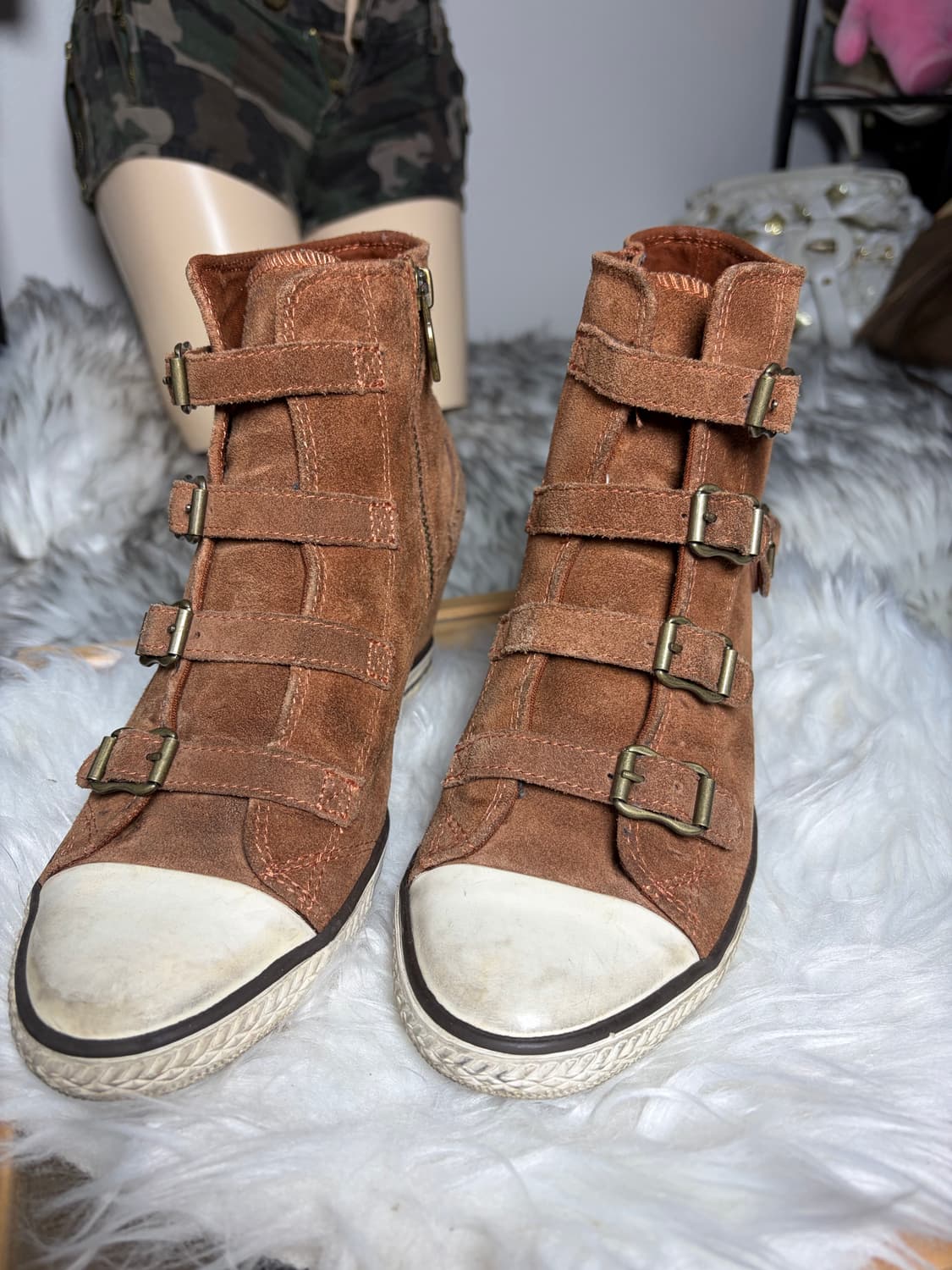 Ash 아쉬 스웨이드 웨지힐 스니커즈 상품이미지2