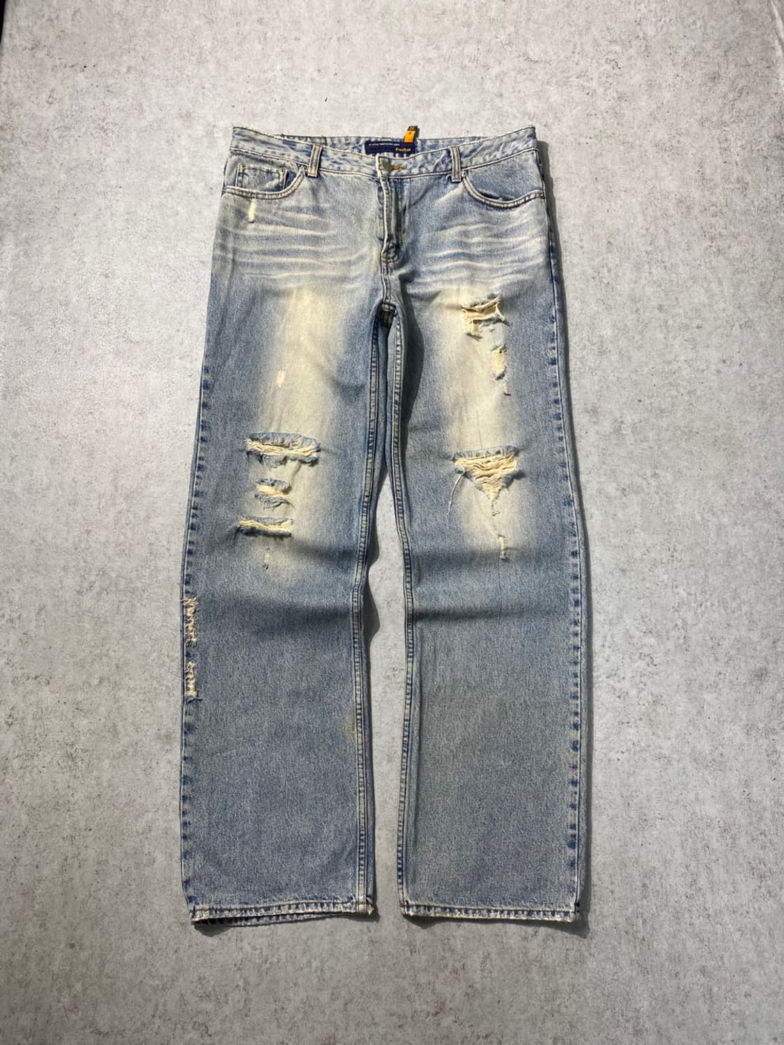 [34] Vintage Paskal 디스트레스드 루즈핏 데님팬츠 상품이미지1