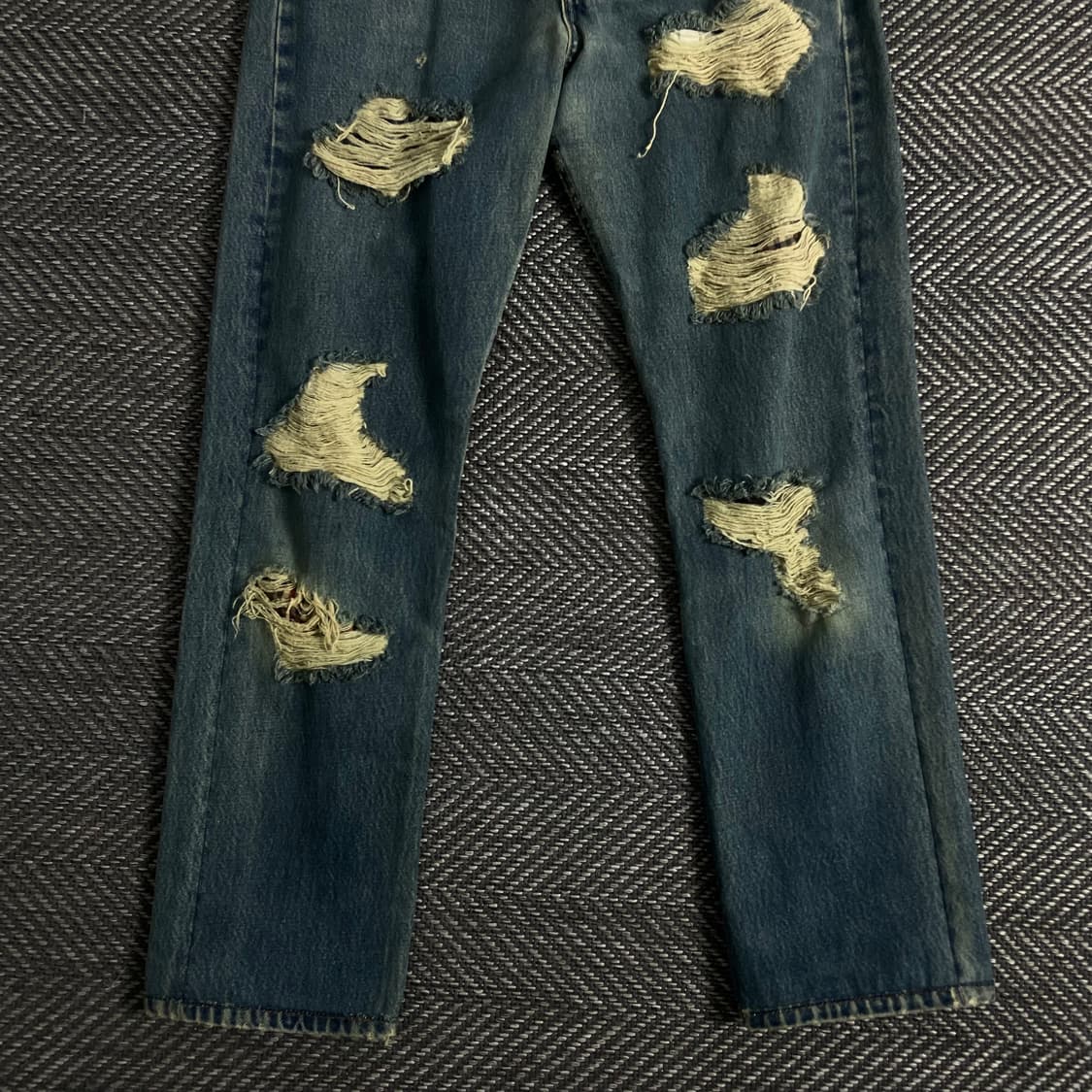 리바이스 501 디스트로이드 워싱 데님 팬츠y 3104 상품이미지3