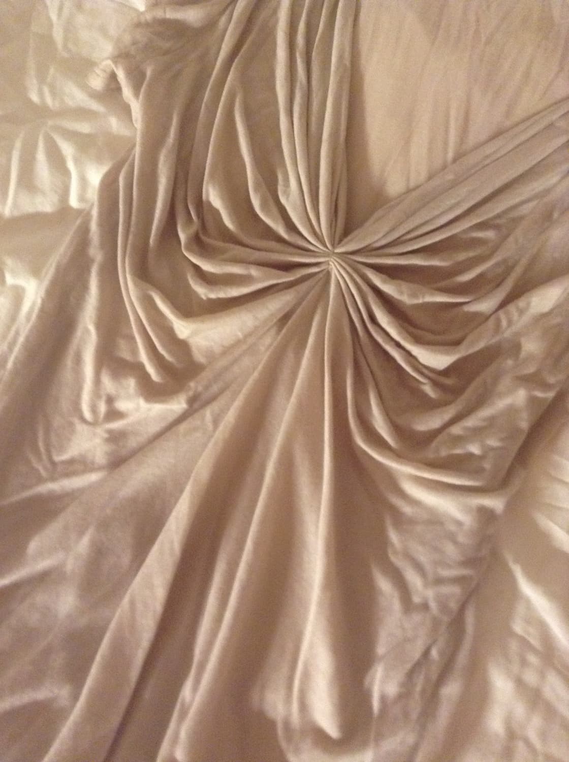 빈티지 베이지 셔링 브이넥 탑 상품이미지4