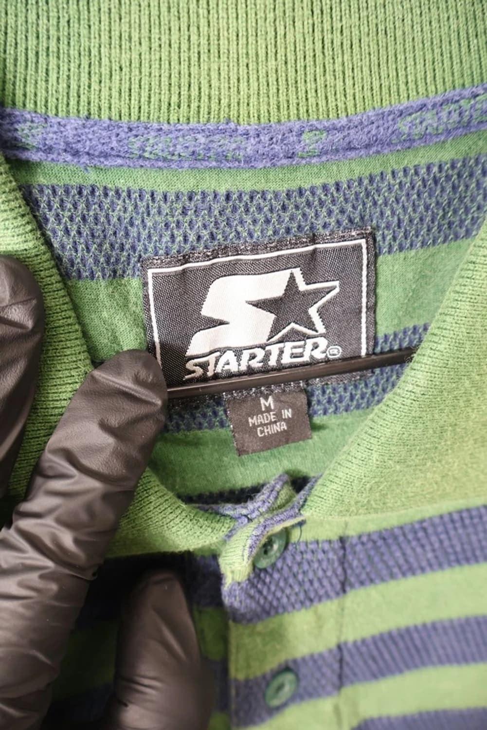 STARTER Green Stripe Polo Shirt 상품이미지7