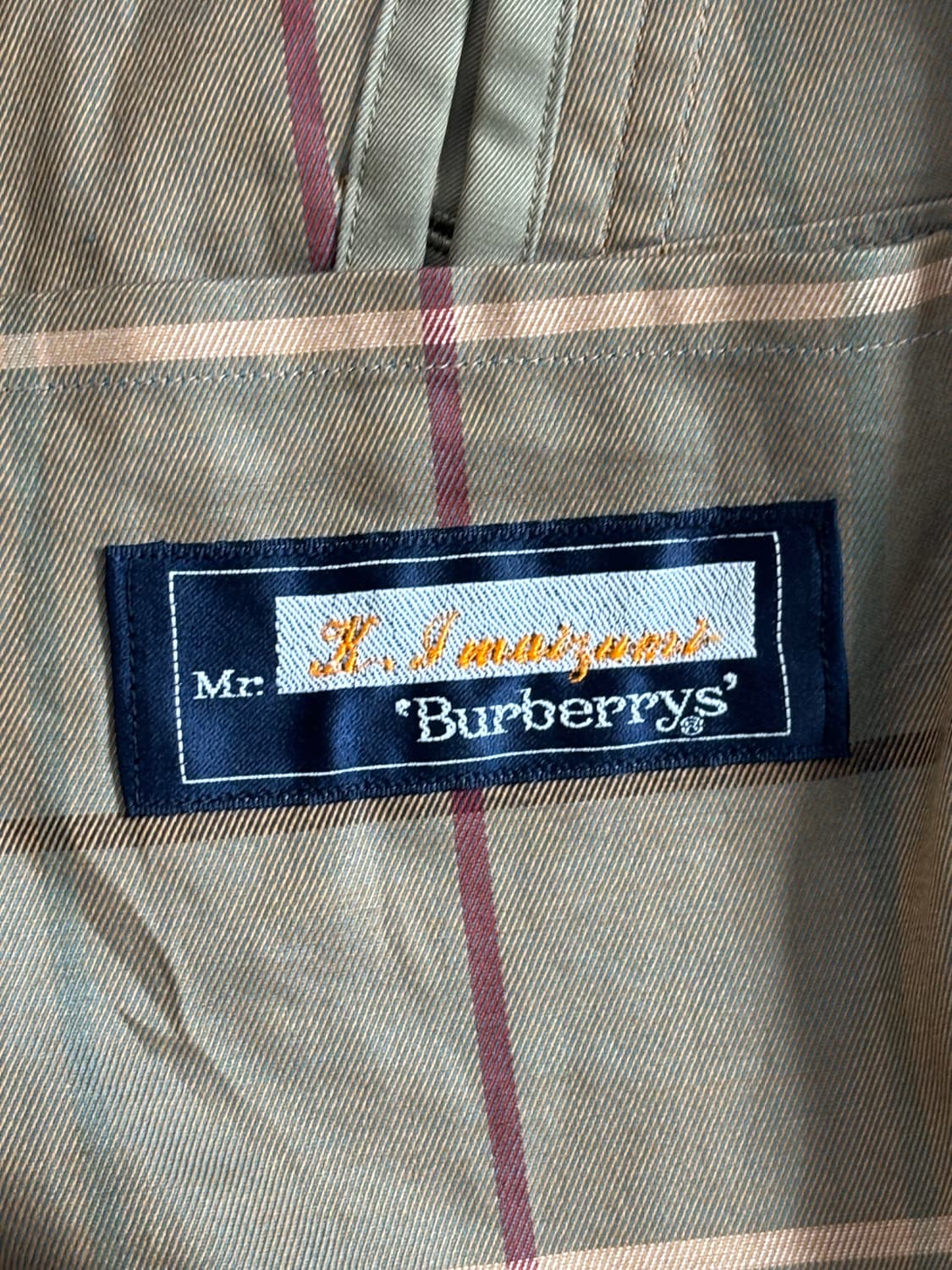 Burberry 버버리 카라 커버 카키 롱 트렌치코트 상품이미지4