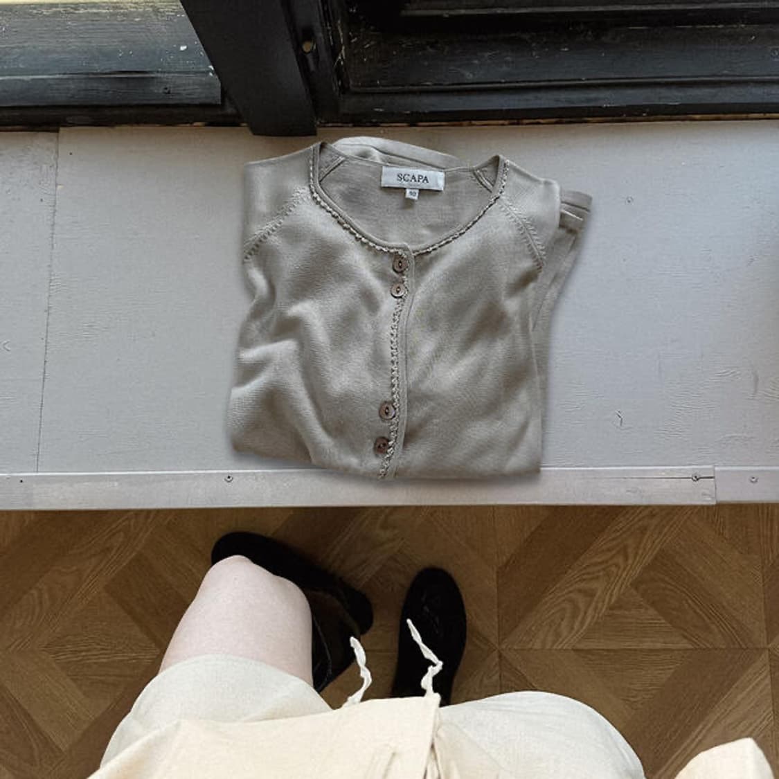 ︶︶Frill Button Cardigan ⊹︶ 상품이미지1