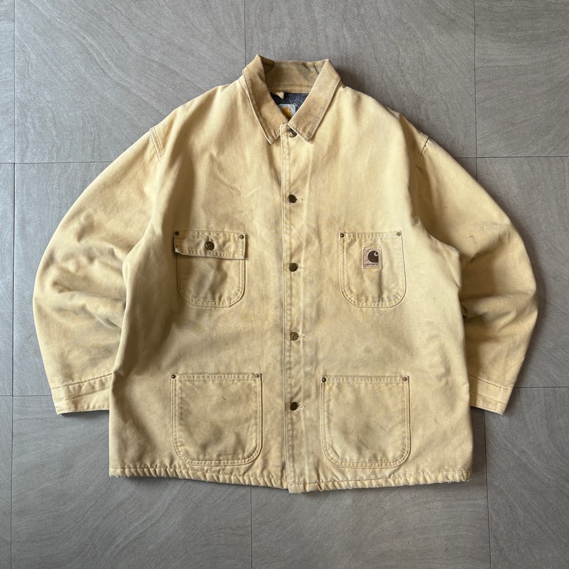 칼하트 정품 베이지 덕 초어 자켓 상품이미지1