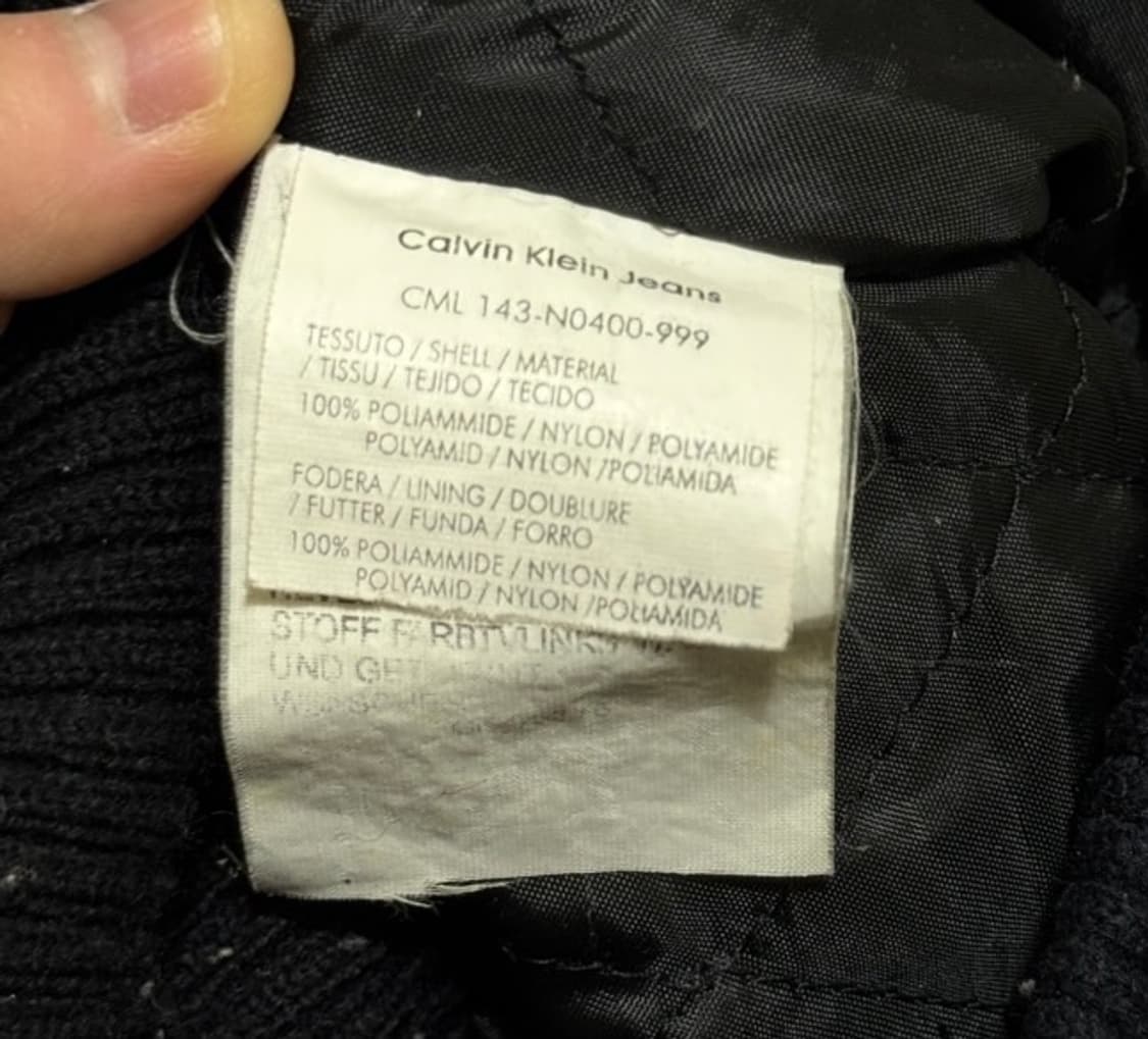 캘빈클라인 블랙 퀄팅 패딩 자켓 95/M 상품이미지4