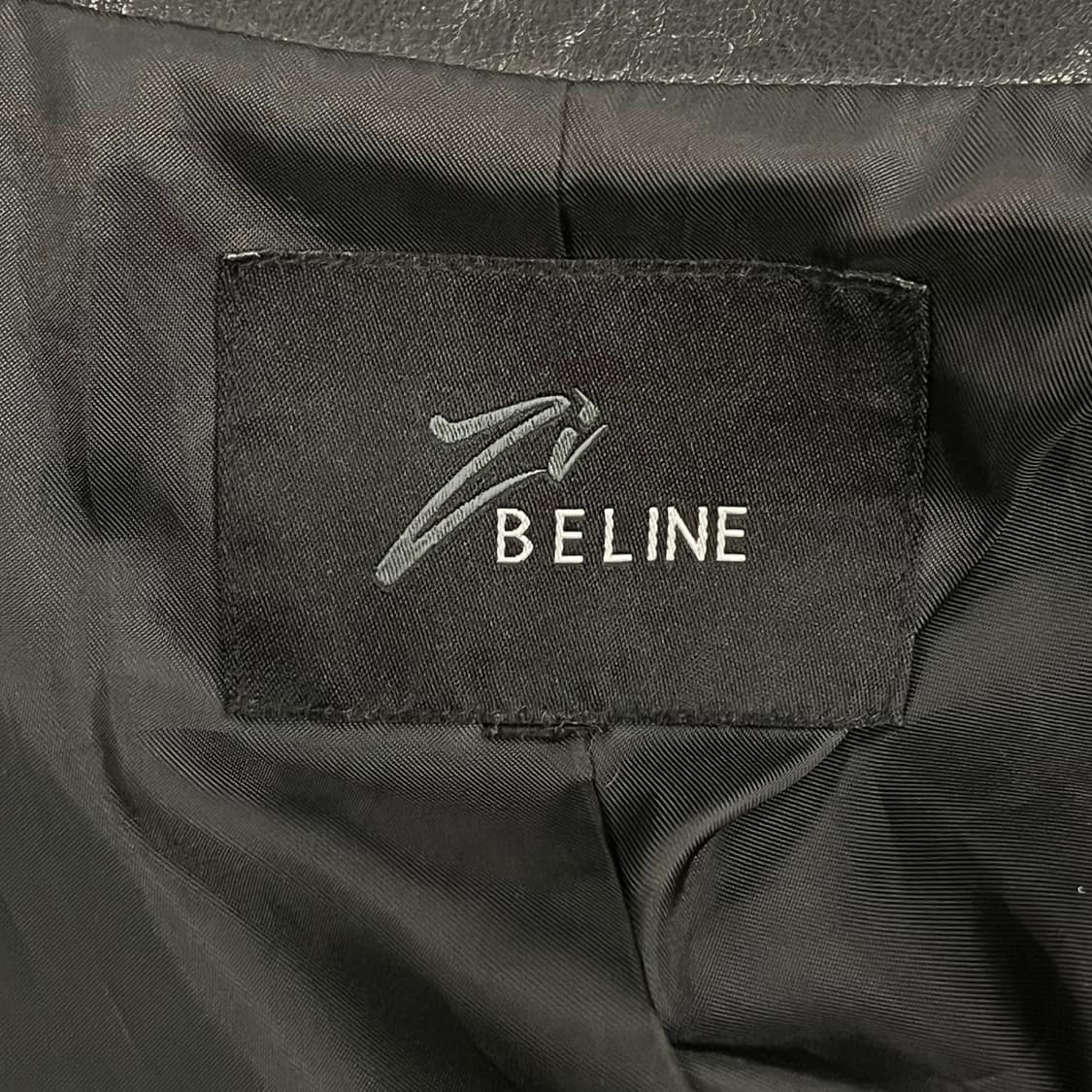 [정품] Beline 블랙 가죽 자켓 상품이미지5