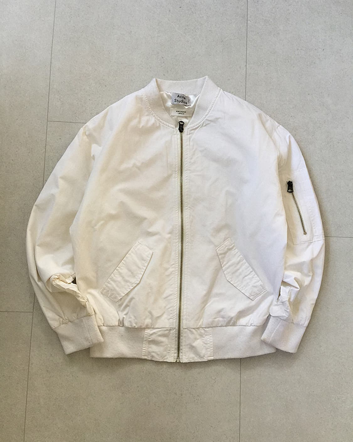 Acne Studios White Bomber Jacket 100 상품이미지1