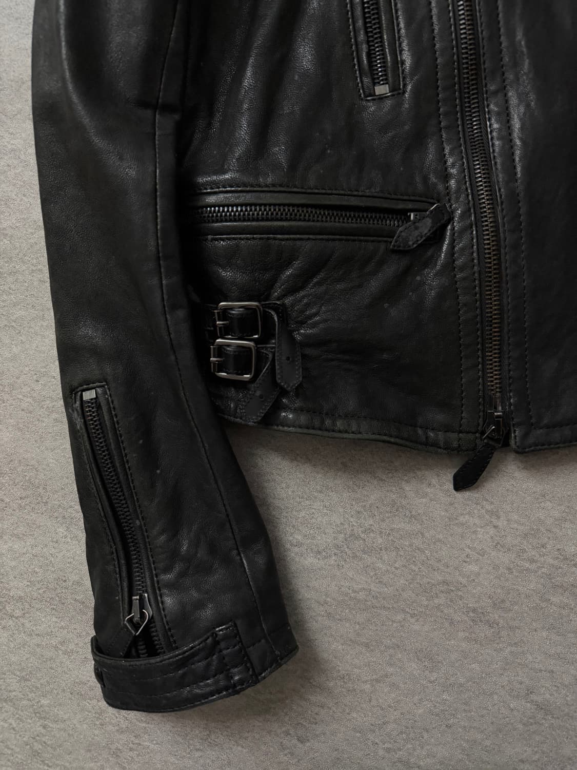 버버리 체크패턴 램스킨 자켓 상품이미지5